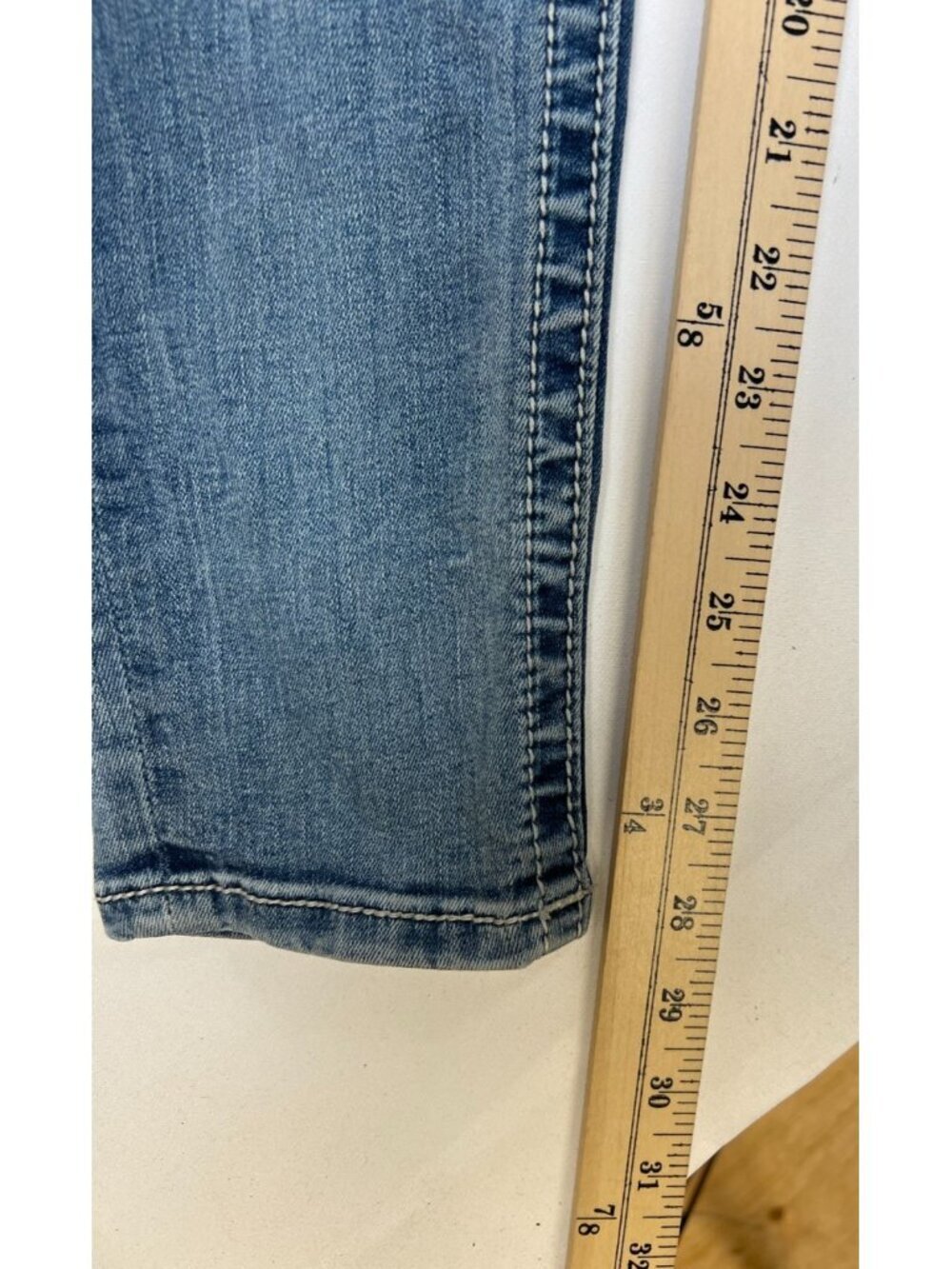 Miss Me Women 29 Skinny Jeans Hailey Blue Denim Embellished Wing Pocket DS082578 - Picture 8 of 10